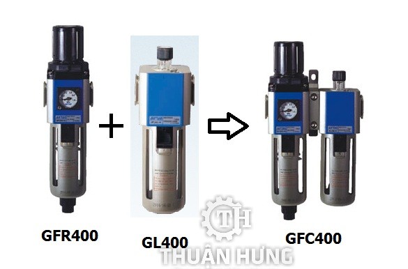 Cấu tạo bộ lọc khí nén AIRTAC GFC400