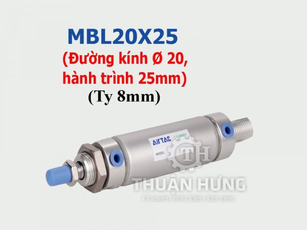 Xi lanh khí nén AIRTAC MBL20X25