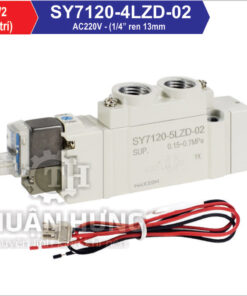Mặt trước của van điện từ khí nén SMC SY7120-4LZD-02