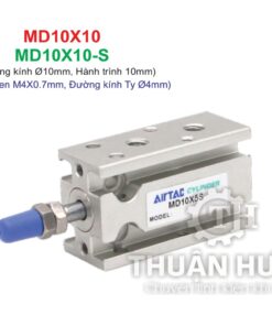 Ben hơi khí nén Airtac MD10X10 và MD10X10S