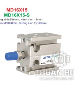 Ben hơi khí nén Airtac MD16X15 và MD16X15S