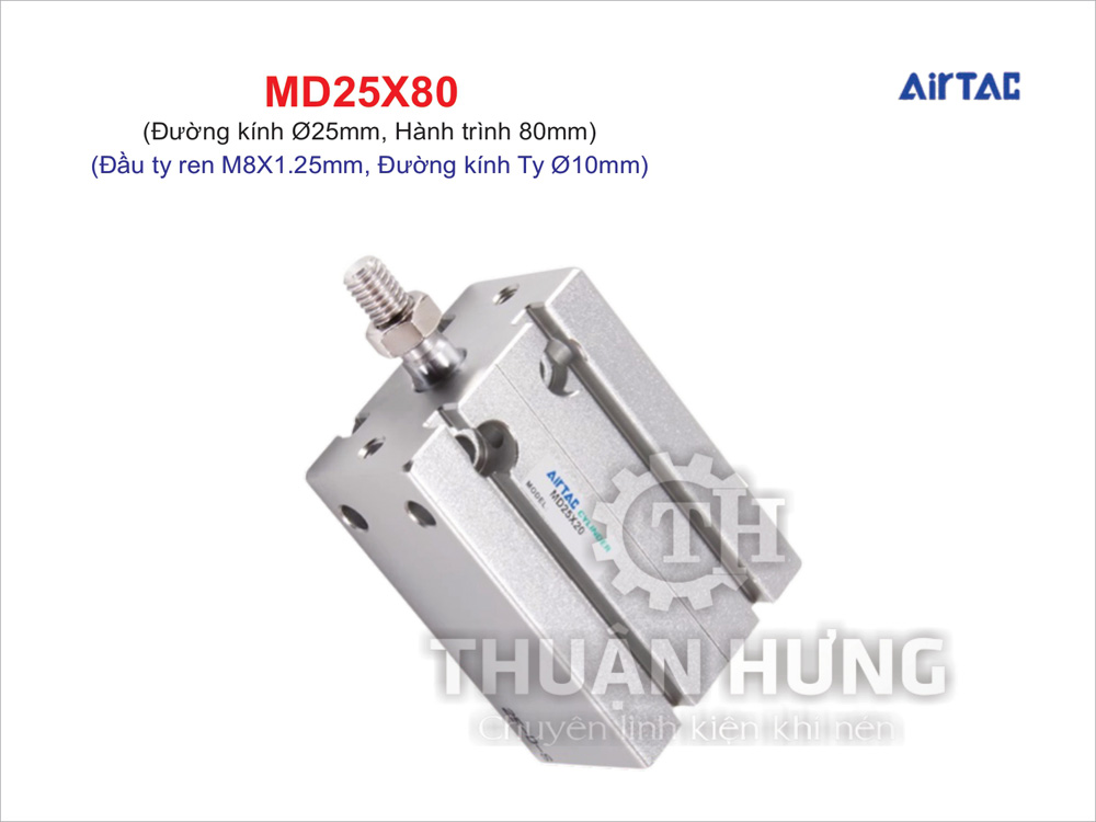 Ben hơi khí nén Airtac MD25X80