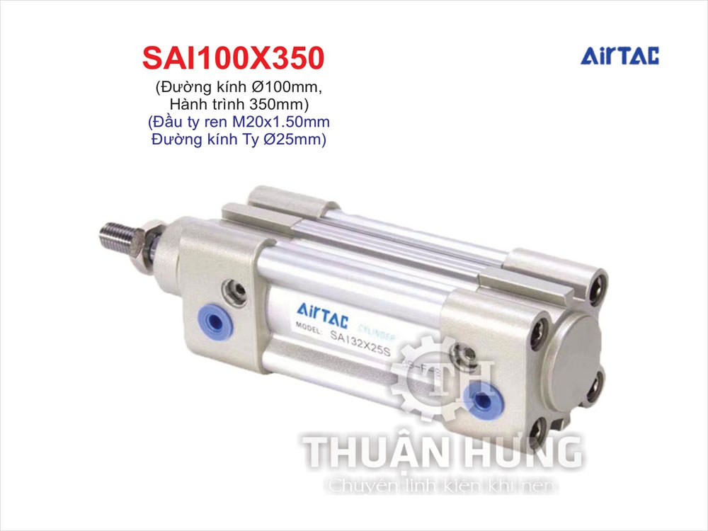 Xi lanh khí nén Airtac SAI100x350