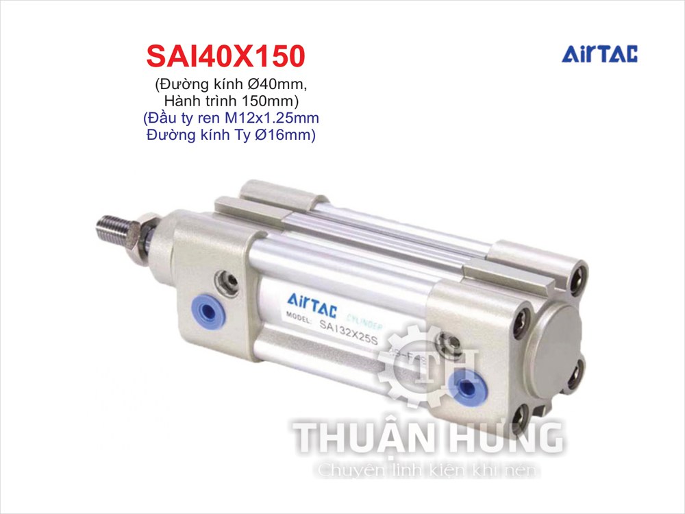 Ben hơi khí nén Airtac SAI40x150