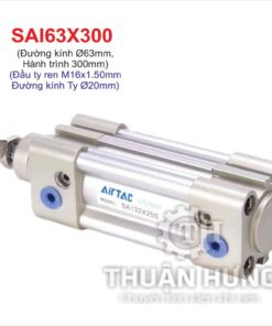 Ben hơi khí nén Airtac SAI63x300
