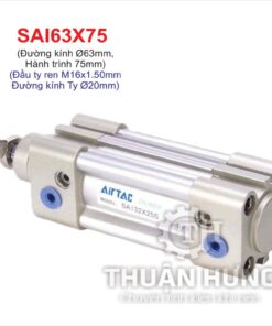 Ben hơi khí nén Airtac SAI63x75