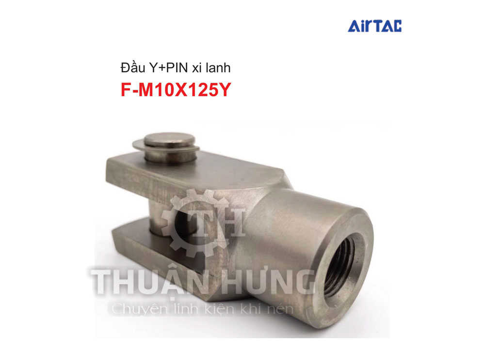 Đầu Y Xi Lanh Khí Nén AIRTAC F-M10X125Y (Đầu Nối Xy Lanh Y+PIN)