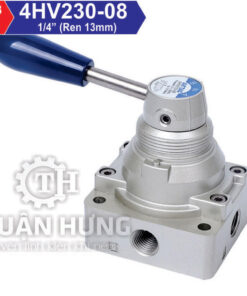 Mặt trên van gạt tay khí nén 4/3 Airtac 4HV230-08