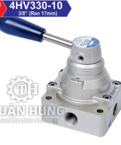 Mặt trên van gạt tay khí nén 4/3 Airtac 4HV330-10