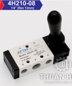 Mặt trước van gạt tay khí nén 5/2 Airtac 4H210-08