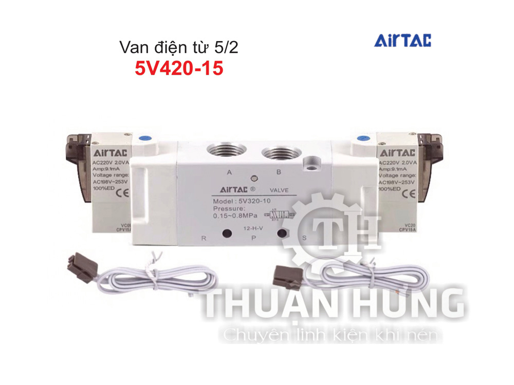Van điện từ khí nén Airtac 5V420-15