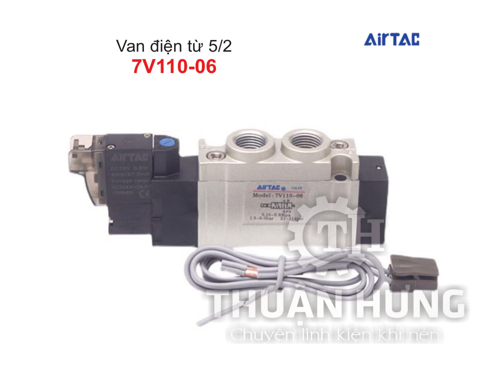 Van điện từ khí nén Airtac 7V110-06