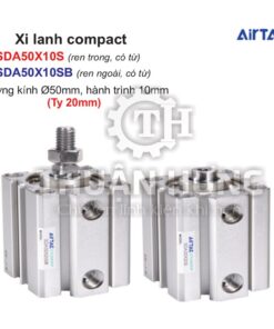 Xi lanh compact Airtac SDA50X10S và SDA50X10SB