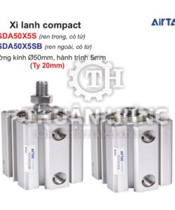 Xi lanh compact Airtac SDA50X5S và SDA50X5SB