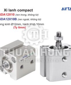 Xi lanh compact Airtac SDA12X10 và SDA12X10B