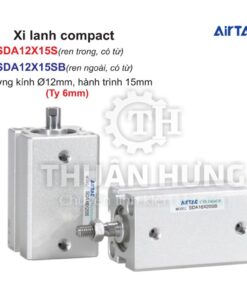 Xi lanh compact Airtac SDA12X15S và SDA12X15SB