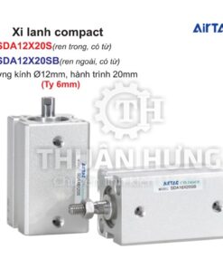 Xi lanh compact Airtac SDA12X20S và SDA12X20SB