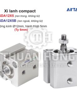 Xi lanh compact Airtac SDA12X5 và SDA12X5B