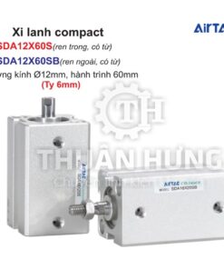 Xi lanh compact Airtac SDA12X60S và SDA12X60SB