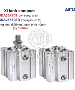 Xi lanh compact Airtac SDA25X10S và SDA25X10SB