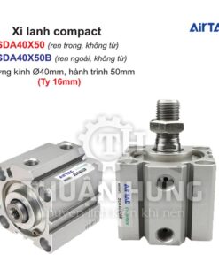 Xi lanh compact Airtac SDA40X50 và SDA40X50B