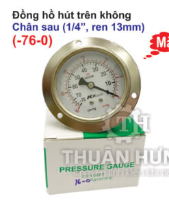 Đồng hồ hút trên không KK Gauge mặt 63, chân sau ren 13mm