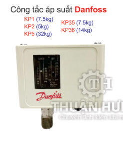 Mặt trước công tắc áp suất Dabfoss KP1-KP2-KP5-KP35-KP36