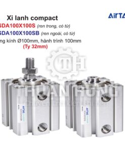 Xi lanh compact Airtac SDA100X100S và SDA100X100SB