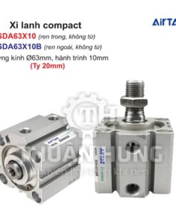 Xi lanh compact Airtac SDA63X10 và SDA63X10B