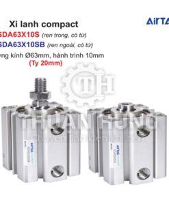 Xi lanh compact Airtac SDA63X10S và SDA63X10SB