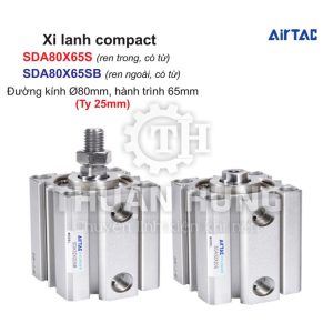 Xi lanh compact Airtac SDA80X65S và SDA80X65SB