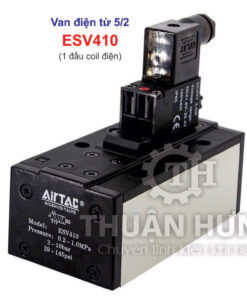 Mặt trước van điện từ khí nén 5/2 Airtac ESV410