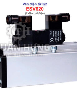 Mặt trước van điện từ khí nén 5/2 Airtac ESV620