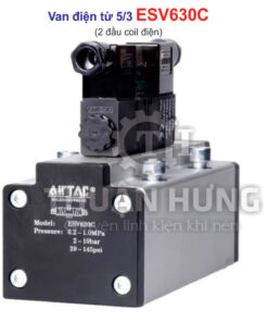 Mặt trước van điện từ khí nén 5/3 Airtac ESV630C