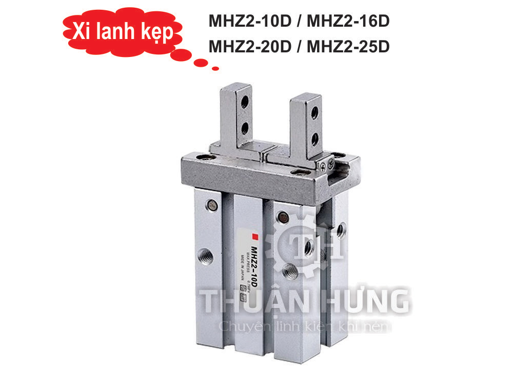 Xi lanh kẹp MHZ2-10D, MHZ2-16D, MHZ2-20D, MHZ2-25D