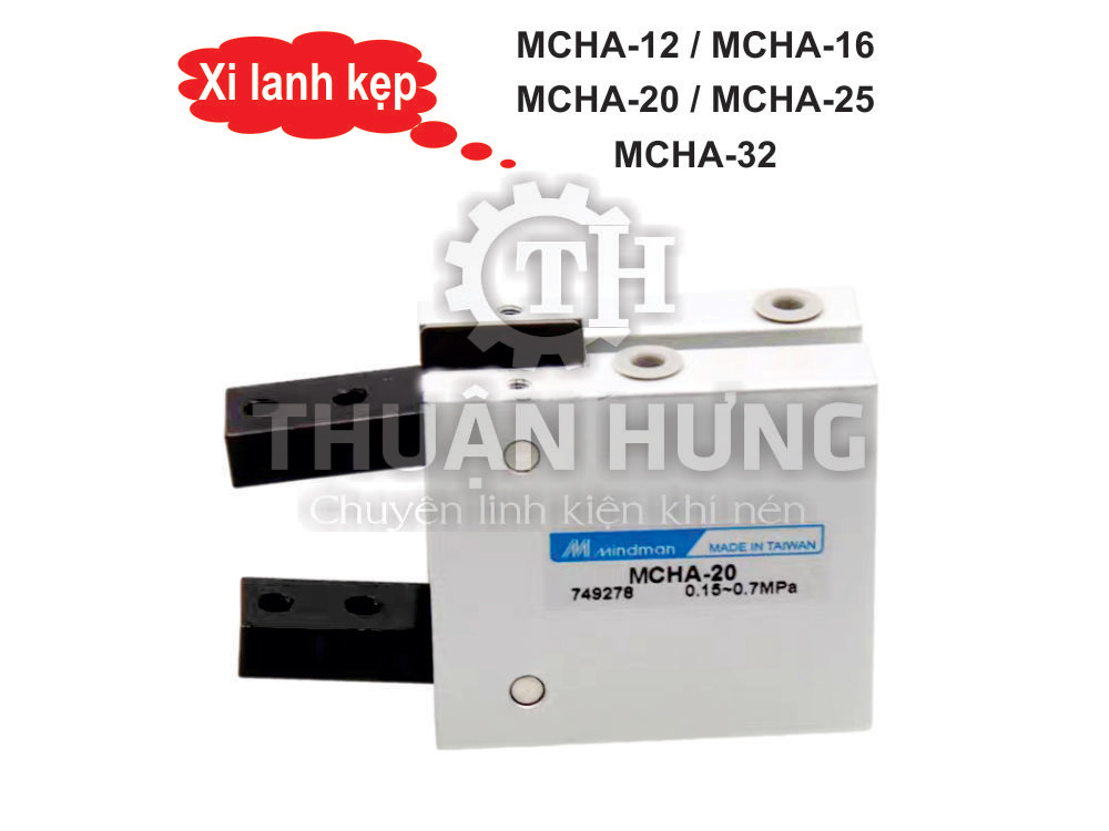 Xi lanh kẹp mindman MCHA-12-MCHA-16-MCHA-20-MCHA-25-MCHA-32