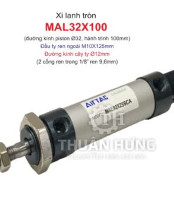 Xi lanh tròn MAL32X100