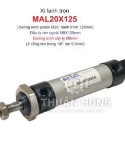 Xi lanh tròn MAL20X125