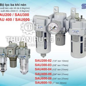 Bộ lọc ba khí nén SKP SAU400-06, ren 27