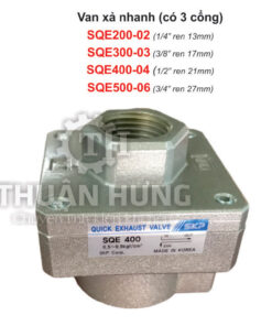 Mặt trước của van xả nhanh SKP SQE200-02