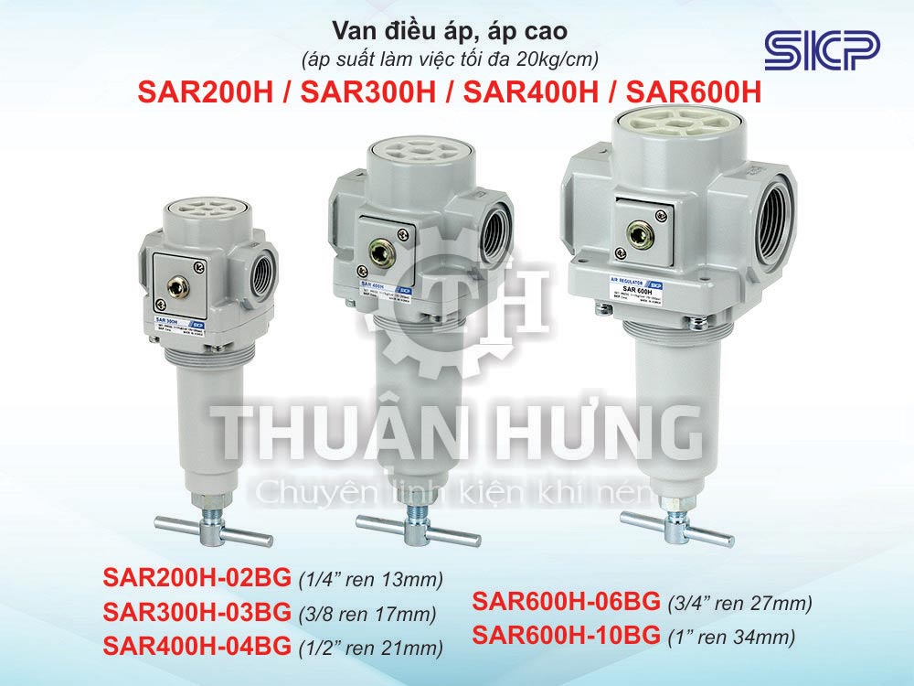 Van điều áp cao áp SKP SAR300H-03BG áp suất 20kg.