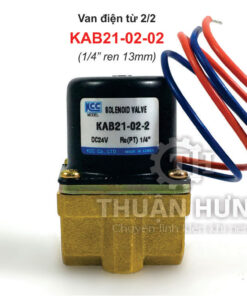 Mặt trước của van điện từ khí nén KCC KAB21-02-2, van 2/2, ren 13