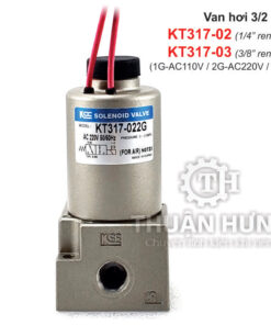 Mặt trước van điện từ khí nén 3/2 KCC KT317-03