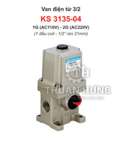 Van điện từ khí nén 3/2 KCC KS3135-04, ren 21