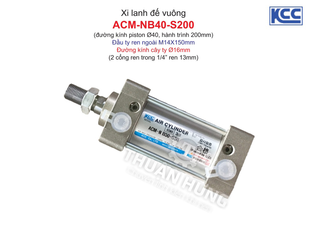 Xi lanh khí nén KCC ACM-NB40-S200