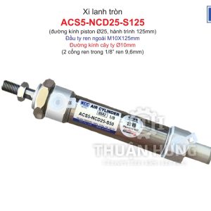 Xi lanh khí nén KCC ACS5-NCD25-S125