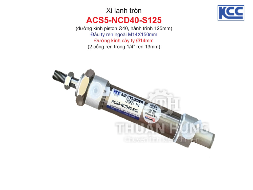Xi lanh khí nén KCC ACS5-NCD40-S125