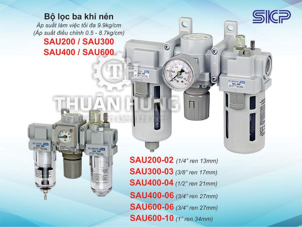 Bộ lọc ba khí nén SKP SAU200-02
