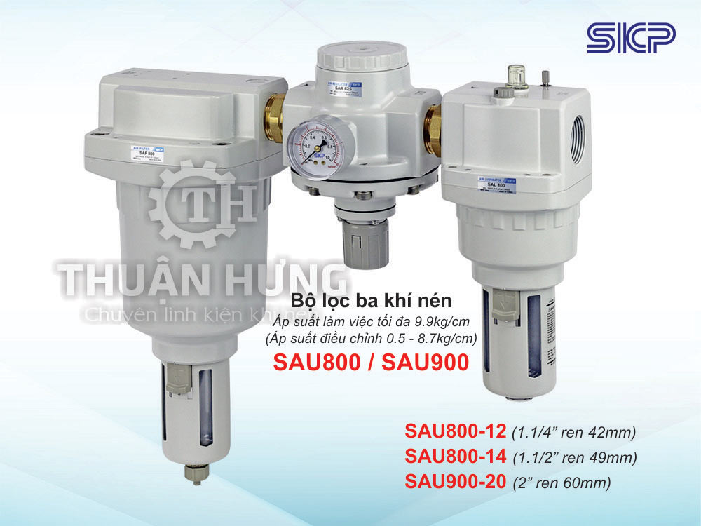 Bộ lọc ba khí nén SKP SAU800-12