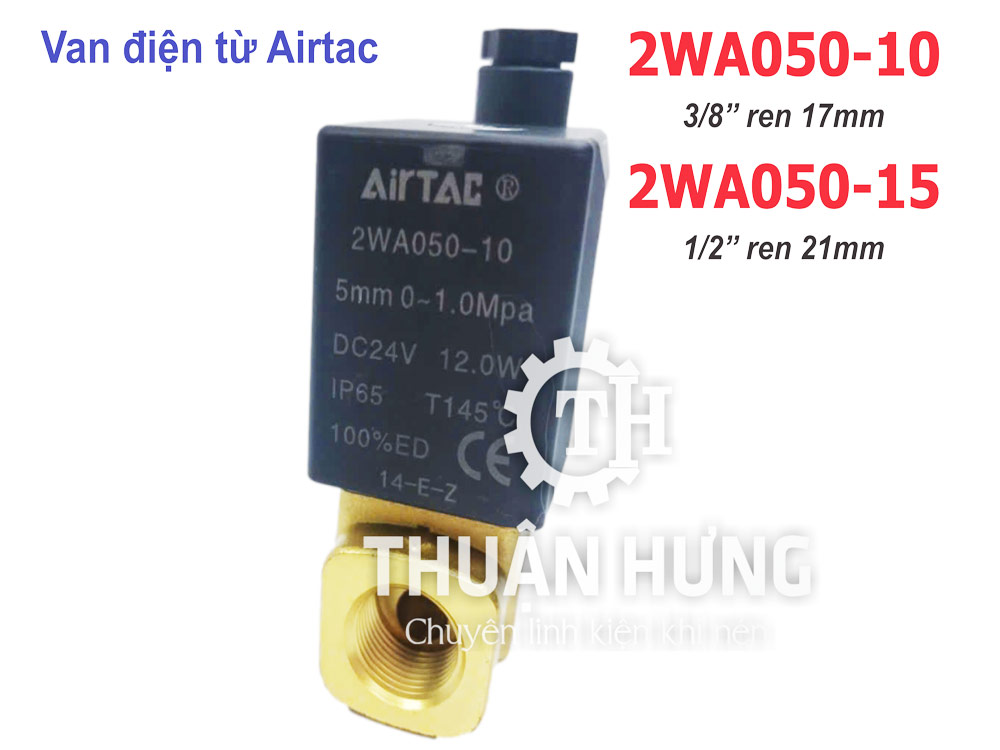 Mặt trước của van điện từ khí nén Airtac 2WA050-10 - 2WA050-15